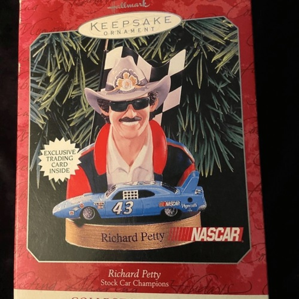 Vintage NWT Richard Petty Hallmark #43 Keepsake Ornament with Card 1998 NASCAR
